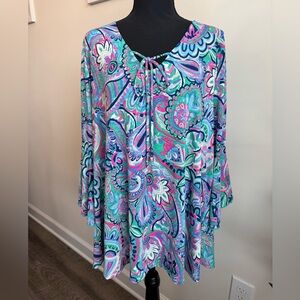 Dear Scarlett Colorful Paisley Tunic Top